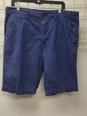 Men's American Eagle Outfitters Navy Blue Flat Front Shorts, SIZE 36
